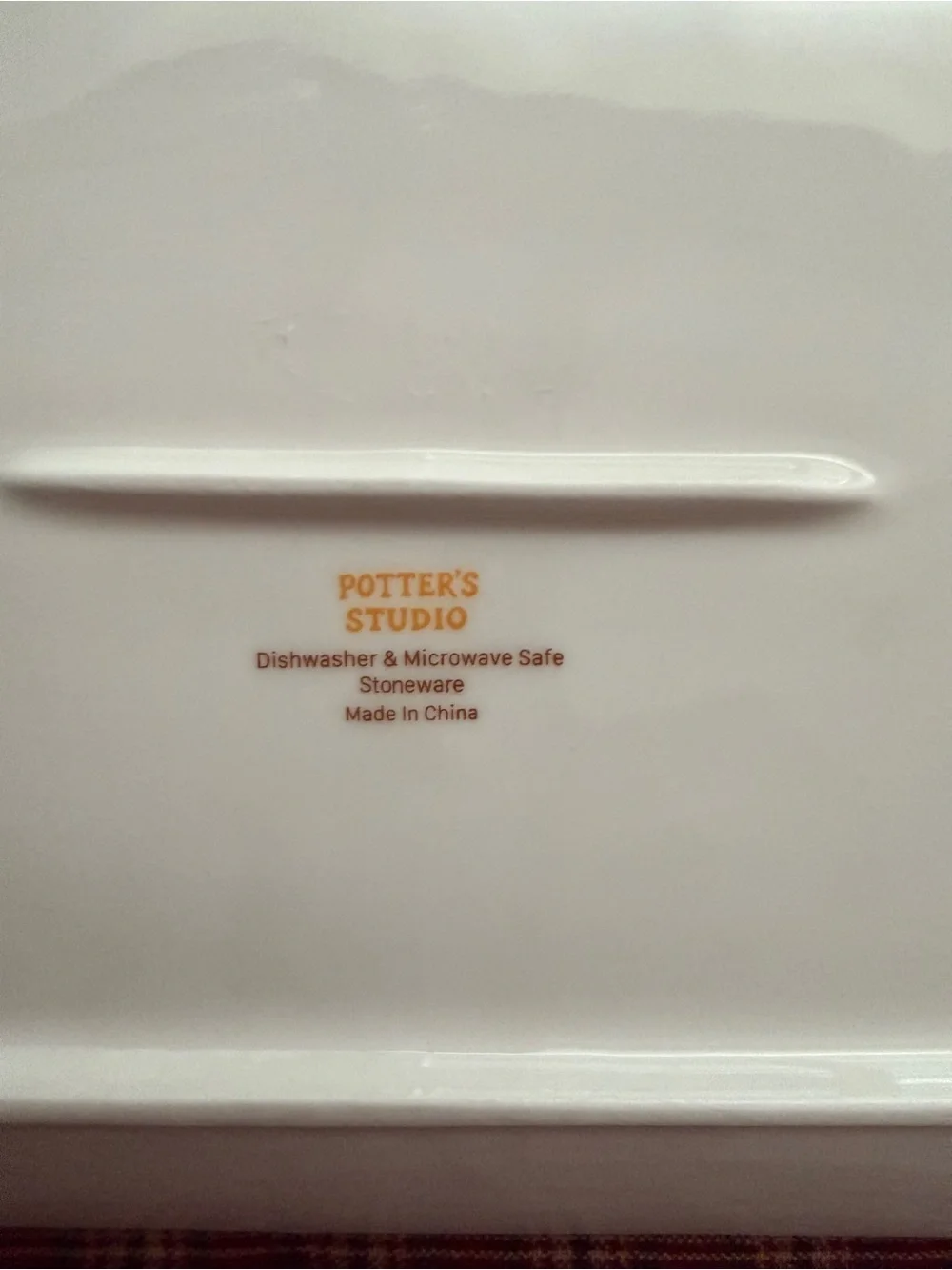 Potter’s Studio Stoneware Halloween Serving Platter Tray 14x7 inches